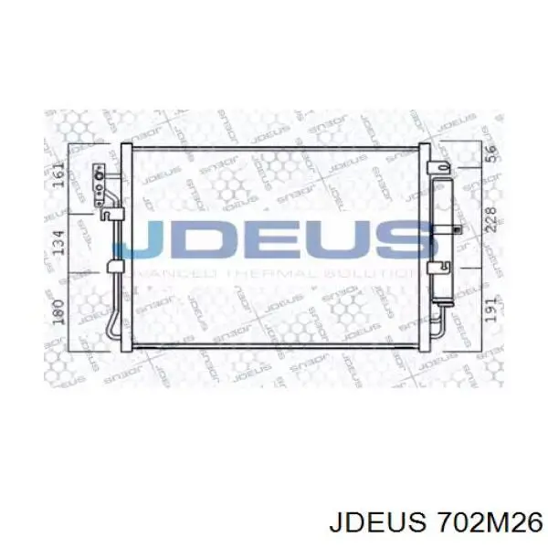 Радиатор кондиционера 702M26 Jdeus