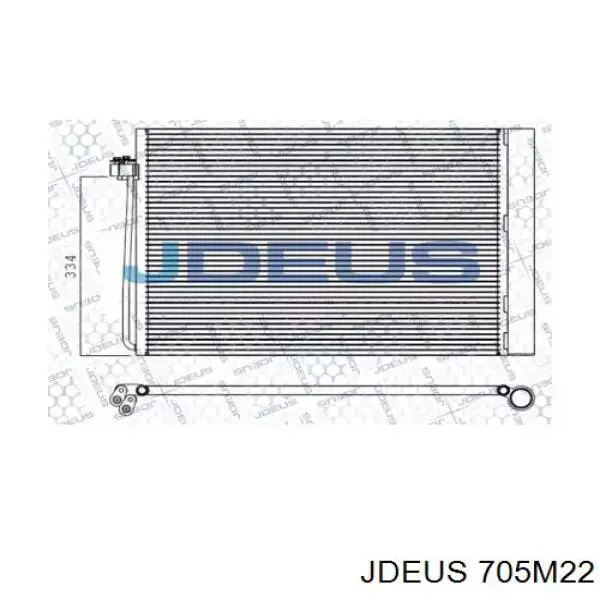 Радиатор кондиционера 705M22 Jdeus