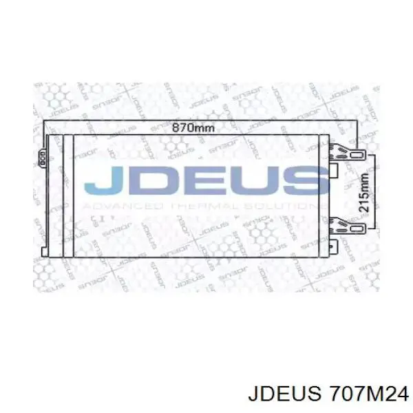 Радиатор кондиционера 707M24 Jdeus