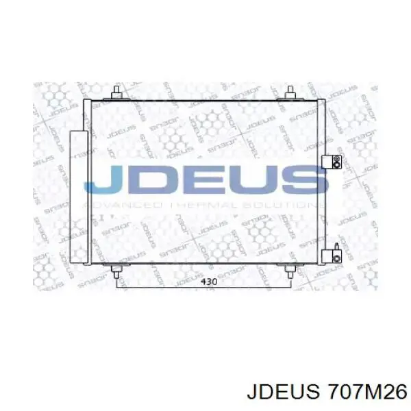 Радиатор кондиционера 707M26 Jdeus