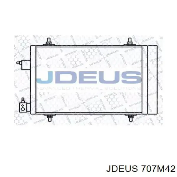 Радиатор кондиционера 707M42 Jdeus