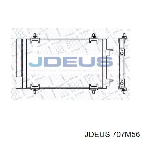 Радиатор кондиционера 707M56 Jdeus