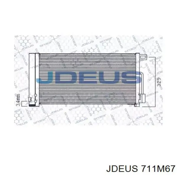 Радиатор кондиционера 711M67 Jdeus