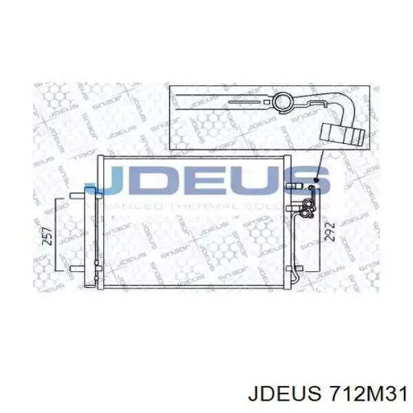 Радиатор кондиционера 712M31 Jdeus