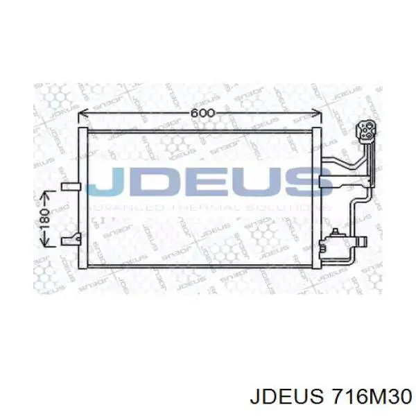 Радиатор кондиционера 716M30 Jdeus