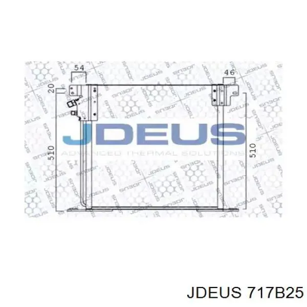 Радиатор кондиционера 717B25 Jdeus