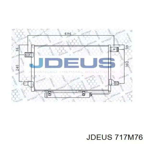 Радиатор кондиционера 717M76 Jdeus