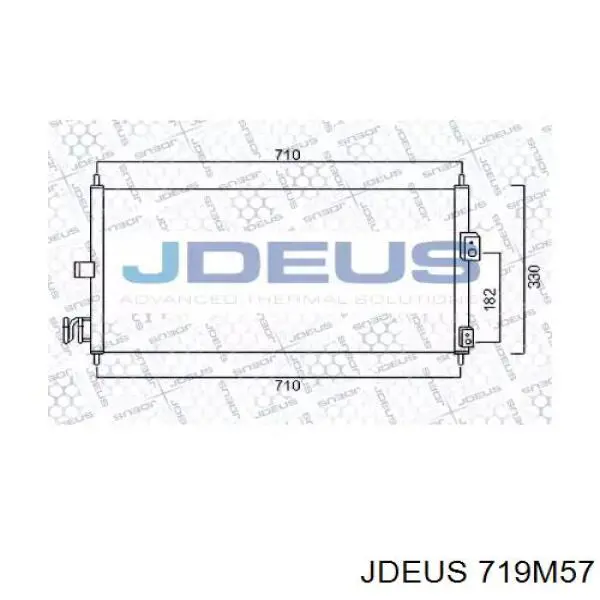 Радиатор кондиционера 719M57 Jdeus