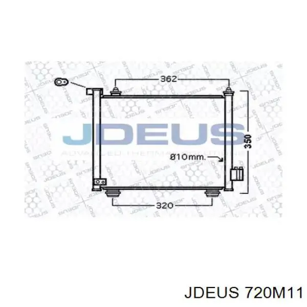 Радиатор кондиционера 720M11 Jdeus