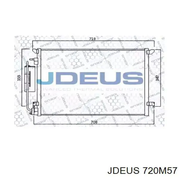 Радиатор кондиционера 720M57 Jdeus