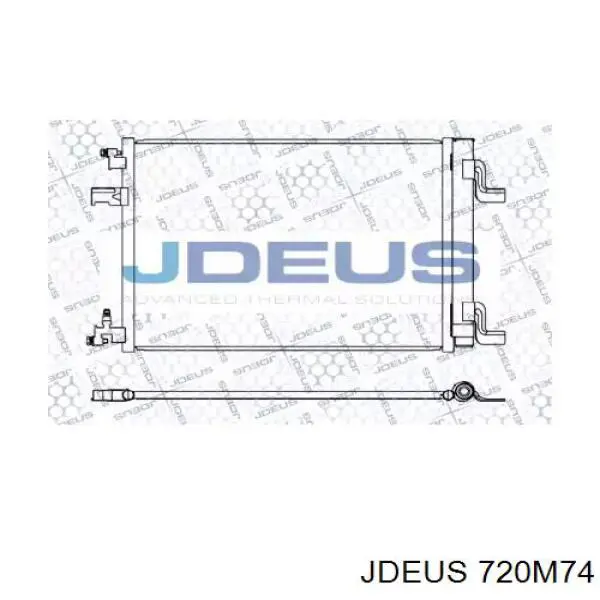 Радиатор кондиционера 720M74 Jdeus