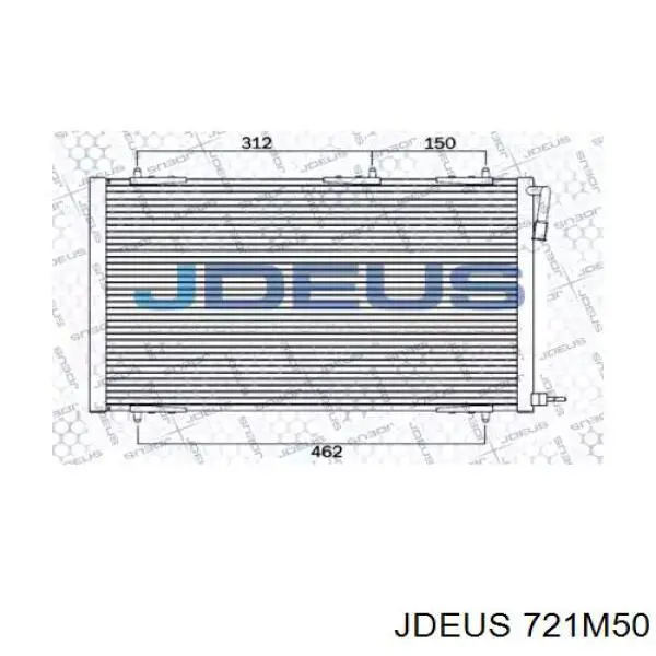 Радиатор кондиционера 721M50 Jdeus