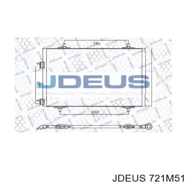 Радиатор кондиционера 721M51 Jdeus