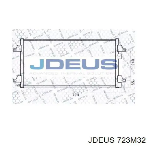 Радиатор кондиционера 723M32 Jdeus