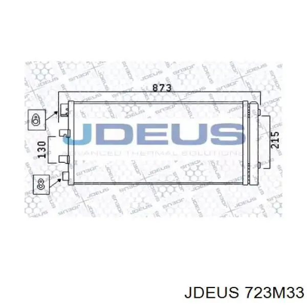 Радиатор кондиционера 723M33 Jdeus