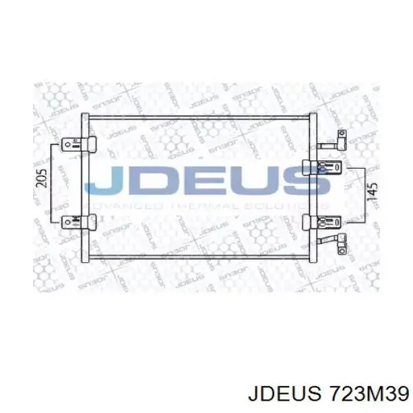 Радиатор кондиционера 723M39 Jdeus