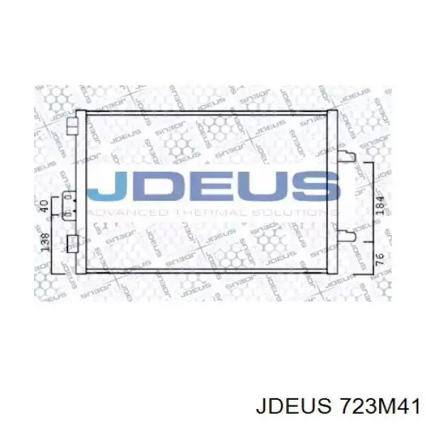 Радиатор кондиционера 723M41 Jdeus