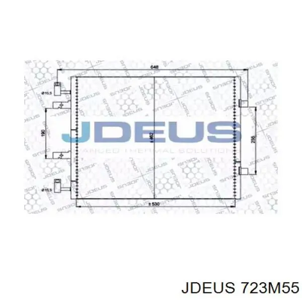 Радиатор кондиционера 723M55 Jdeus