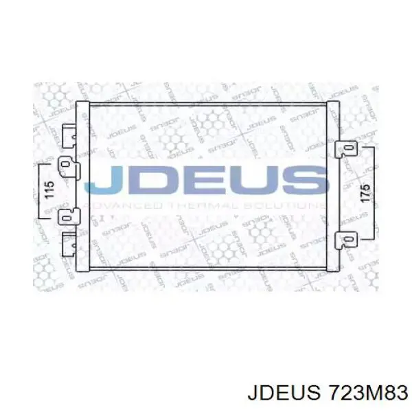 Радиатор кондиционера 723M83 Jdeus