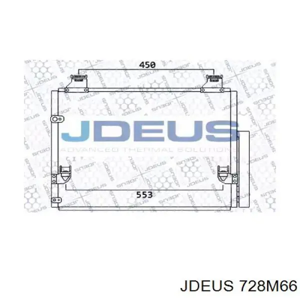 Радиатор кондиционера 728M66 Jdeus