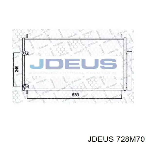Радиатор кондиционера 728M70 Jdeus