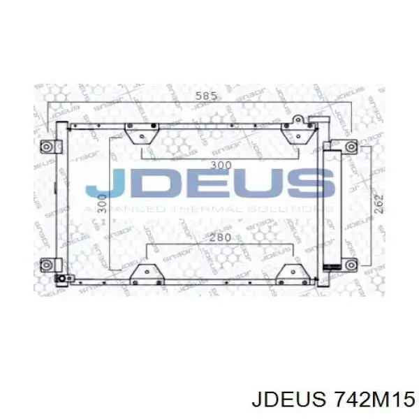 Радиатор кондиционера 742M15 Jdeus