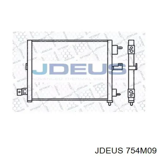 Радиатор кондиционера 754M09 Jdeus