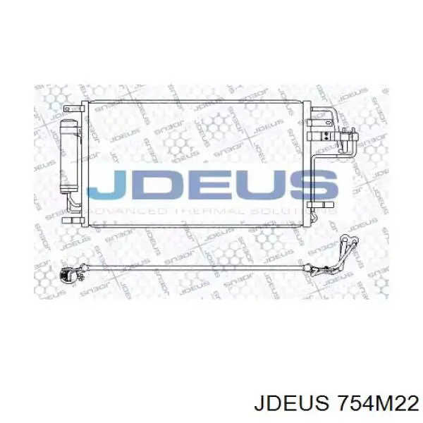 Радиатор кондиционера 754M22 Jdeus