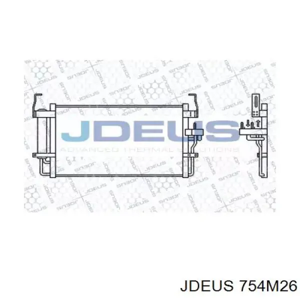 Радиатор кондиционера 754M26 Jdeus