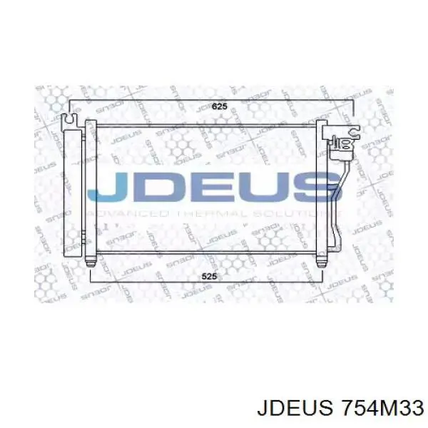 Радиатор кондиционера 754M33 Jdeus