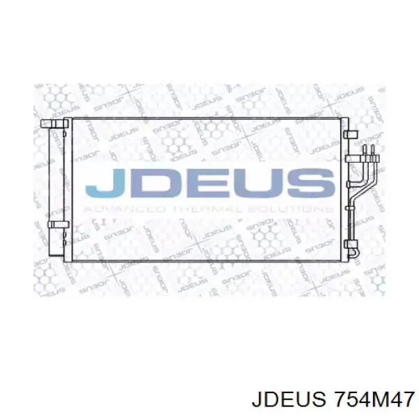 Радиатор кондиционера 754M47 Jdeus