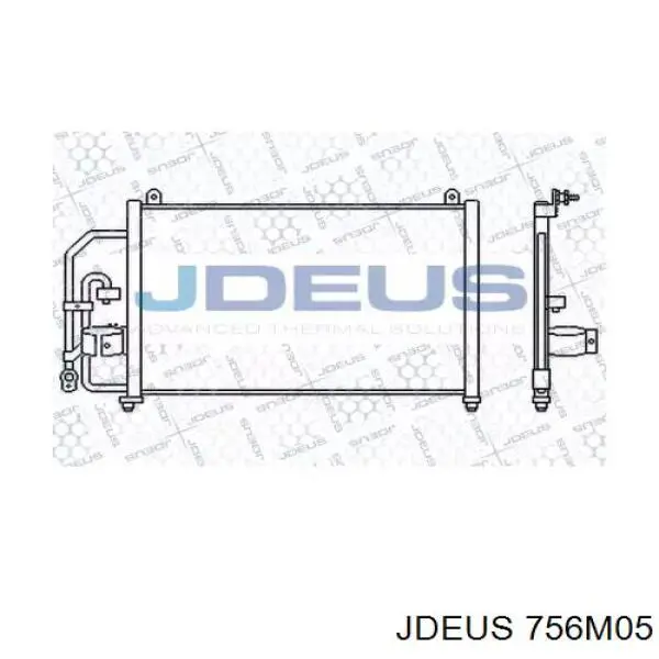Радиатор кондиционера 756M05 Jdeus