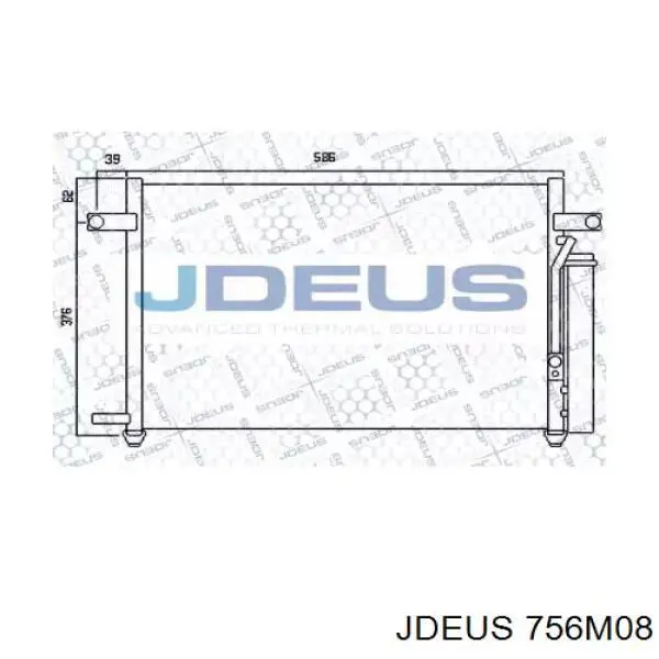 Радиатор кондиционера 756M08 Jdeus