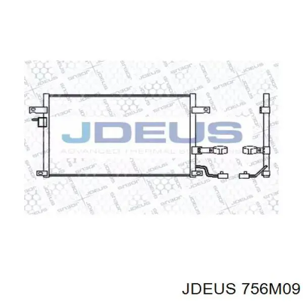 Радиатор кондиционера 756M09 Jdeus