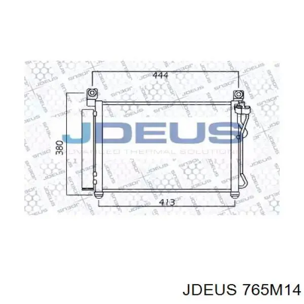 Радиатор кондиционера 765M14 Jdeus