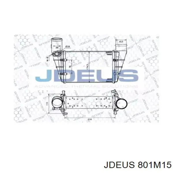 Интеркулер 801M15 Jdeus