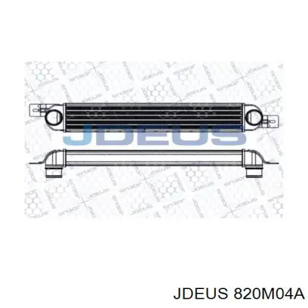 820M04A Jdeus radiador de intercooler