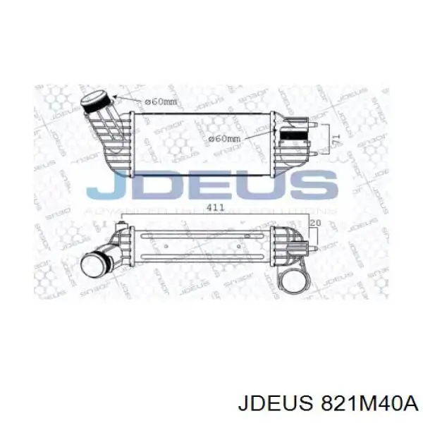 Интеркулер 821M40A Jdeus