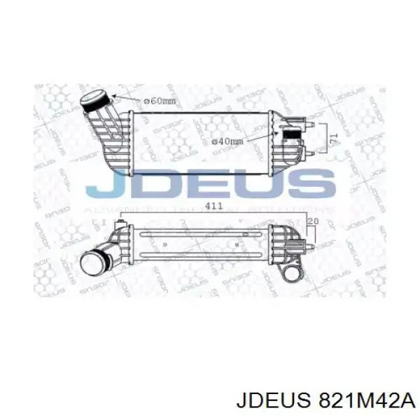 Интеркулер 821M42A Jdeus