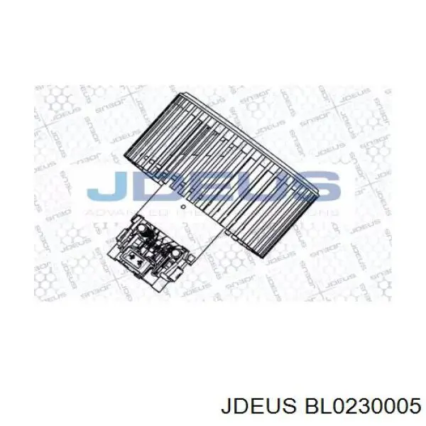 Вентилятор печки BL0230005 Jdeus