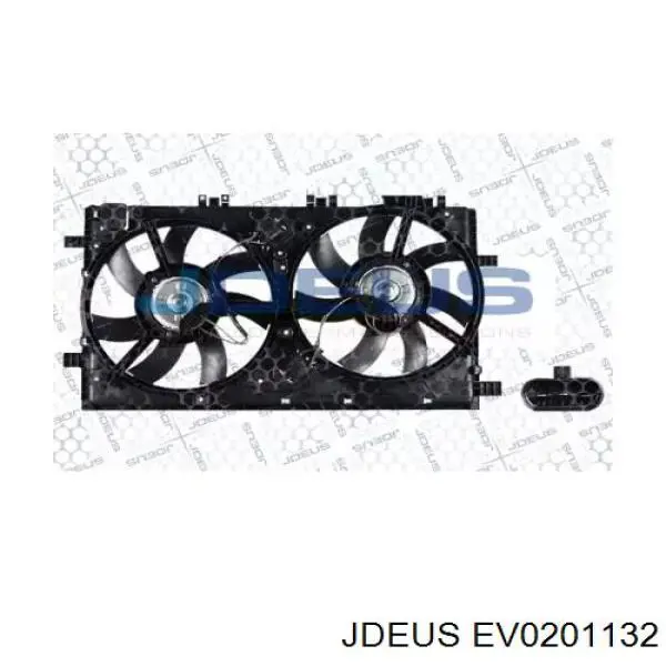 1618503 Opel difusor do radiador de esfriamento, montado com motor e roda de aletas