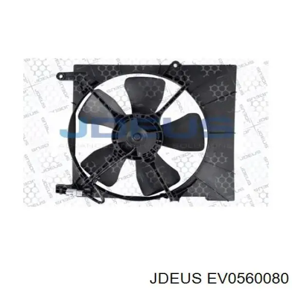 Диффузор вентилятора в сборе с мотором и крыльчаткой EV0560080 Jdeus