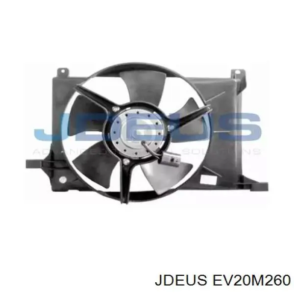 Диффузор вентилятора в сборе с мотором и крыльчаткой EV20M260 Jdeus