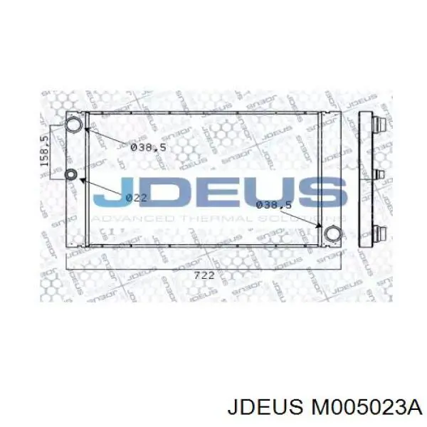 Радиатор M005023A Jdeus