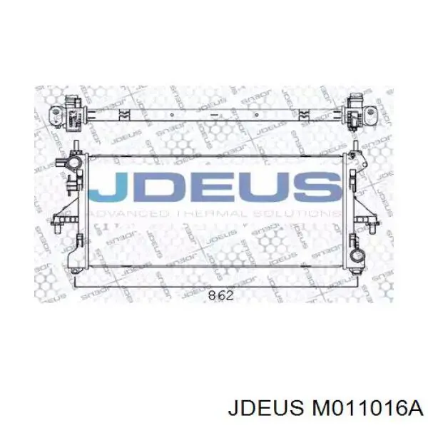 M011016A Jdeus radiador de esfriamento de motor