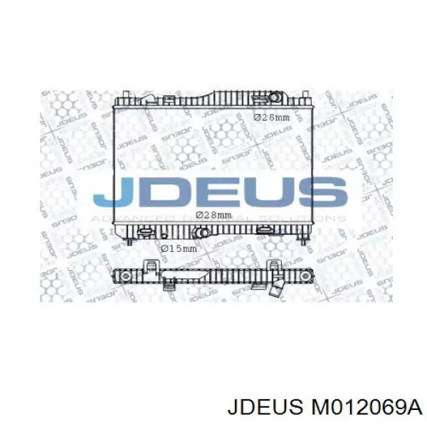 M012069A Jdeus radiador de esfriamento de motor