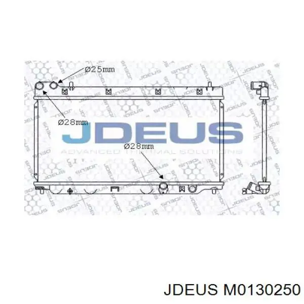 Радиатор M0130250 Jdeus