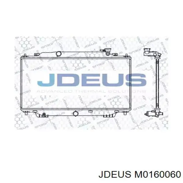 M0160060 Jdeus radiador de esfriamento de motor