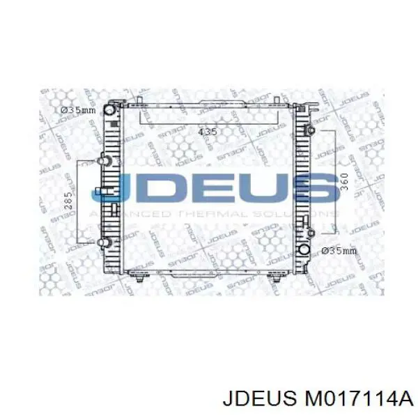 Радиатор M017114A Jdeus