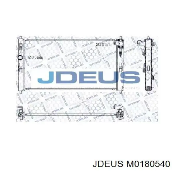 Радиатор M0180540 Jdeus